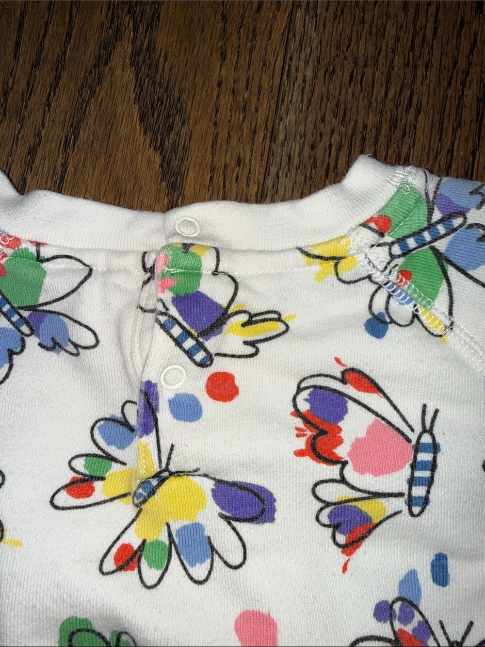 Stella McCartney Kids Cream Sweatshirt Multicolor Floral Motif butterfly 24month - Picture 9 of 14